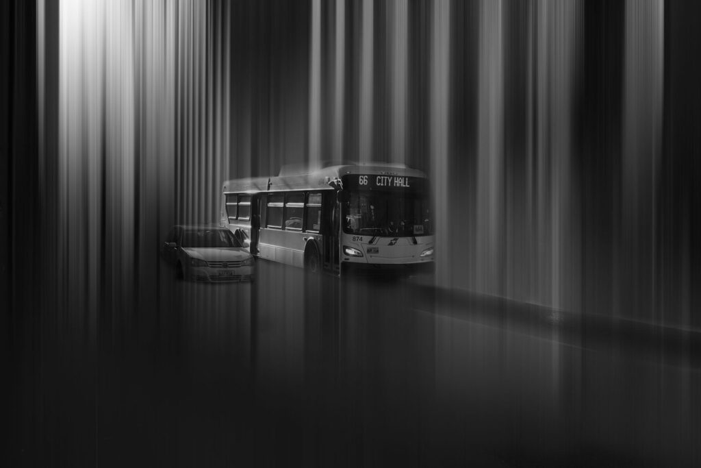Black and white street scene in Winnipeg, photo 38