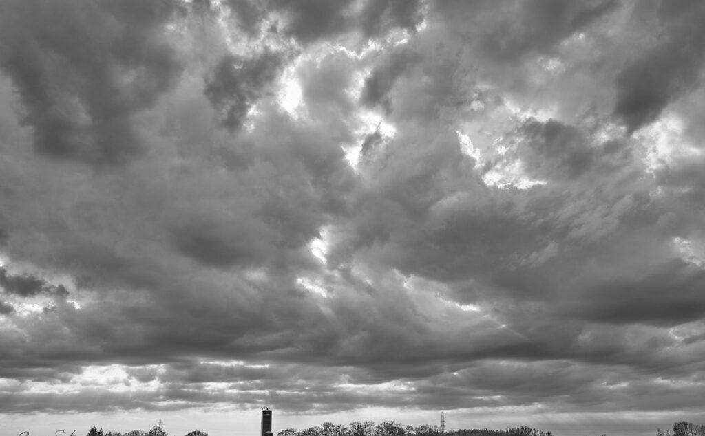 A sky full of billowing clouds