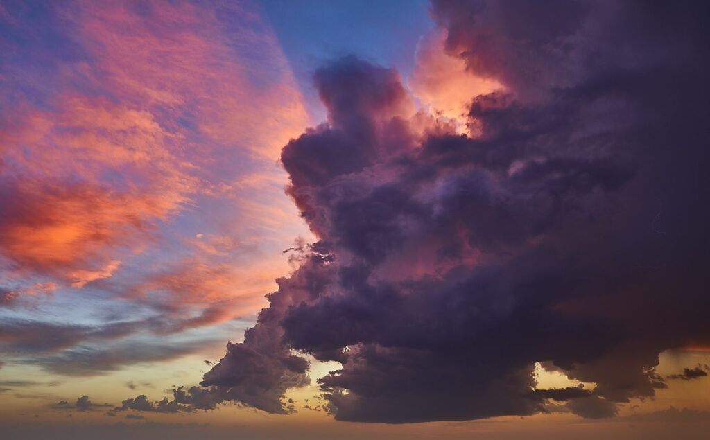 Storm skies